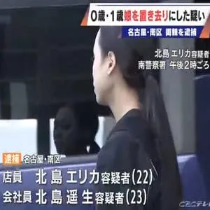 1歳と0歳の娘2人を7時間置き去りか…「夫婦喧嘩をしている」との通報で駆けつけた警察官が異変に気づく 内縁夫婦を保護責任者遺棄の疑いで逮捕 名古屋・南区