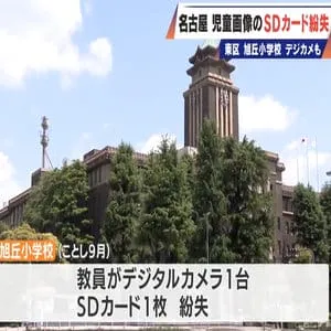 児童の顔写真が入ったSDカードとデジカメを小学校教員が紛失 引き出しに保管するも施錠したか不明 教員による盗撮事件後の“削除ルール”守られず 名古屋