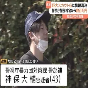 事件捜査を担当の警部補（43）が漏洩か スカウトした女性を違法に風俗店に紹介の「ナチュラル」メンバーに捜査情報を漏らした疑いで逮捕