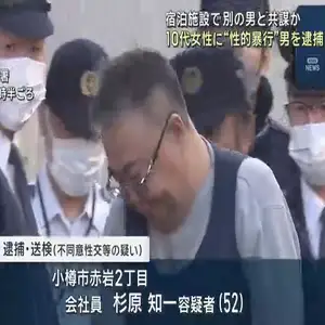 別の男と共謀しSNSで知り合った女性に性的暴行か　小樽市の会社員を逮捕「間違いありません」容疑認める