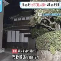 娘(62)をハサミで刺して殺害しようとした疑い 父親(87)を殺人未遂容疑で逮捕 福岡・北九州市