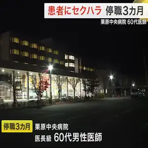 入院患者にセクハラ行為　栗原中央病院の６０代男性医師を停職３カ月　接触禁止し担当外れる〈宮城〉