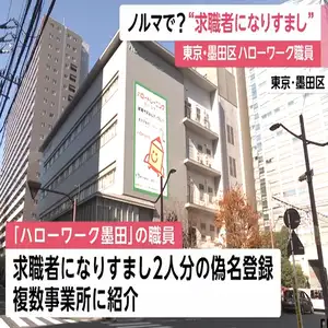 ハローワーク職員が求職者になりすまし偽名で面接…採用決定で就職件数に計上　水増しで“ノルマ達成”か　東京・墨田区