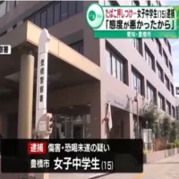 顔や腕にタバコの火を…現金を脅し取ろうとした疑い 15歳の女子中学生逮捕