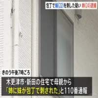 「姉に妹が包丁で刺された」母親が110番　妹の背中を包丁で刺し殺害しようとしたか　24歳の姉を逮捕