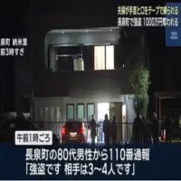 80代の夫婦が縛られ現金1000万円を奪われる　静岡・長泉町