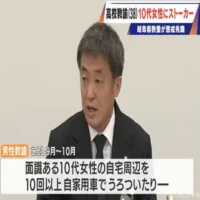 10代女性にストーカー行為を繰り返す 38歳高校教諭を懲戒免職