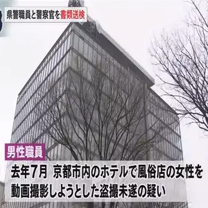 盗撮未遂・虚偽有印公文書作成などの容疑　滋賀県警職員と警察官を書類送検