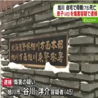 同居する母親の顔面殴る　傷害容疑で45歳息子を逮捕　その後母親は死亡