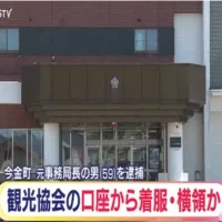 観光協会の口座から着服か 元事務局長の男（59）を業務上横領の疑いで逮捕 北海道・今金町