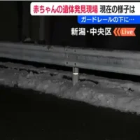 新潟市中央区の路上に裸の赤ちゃんの遺体　死体遺棄容疑で捜査