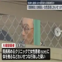 「波動療法」治療装い患者にわいせつか　医師の男を逮捕