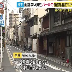 面識ない男性を路上で突然バールで複数回殴ったか