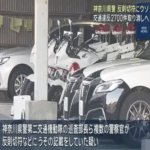 神奈川県警 不正な交通取り締まり　約2700件の違反を取り消しへ
