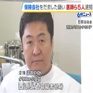 保険会社から入院給付金など約２９５万円をだまし取ったか　医師ら５人逮捕