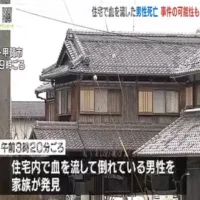 住宅で血まみれの男性が死亡　事件・事故の両面で捜査　滋賀・甲賀市
