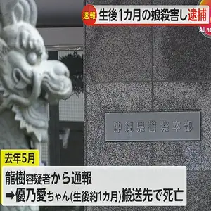 生後1ヵ月の赤ちゃんを殺害した疑い