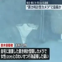 男が置き時計型隠しカメラで女性とのわいせつ行為を盗撮　東京・中央区