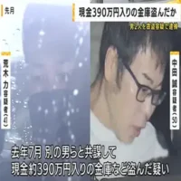 大阪市北区の事務所から現金約390万円入り金庫盗んだ疑いで男2人を逮捕