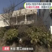 性別不明の遺体を自宅に放置し遺棄した疑いで60歳女を逮捕　北海道函館市